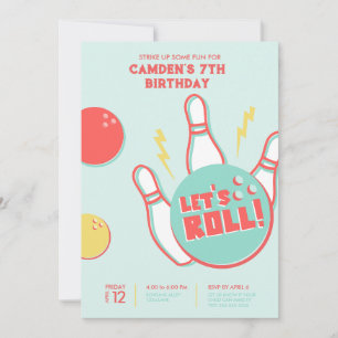 Invitation à une soirée de bowling