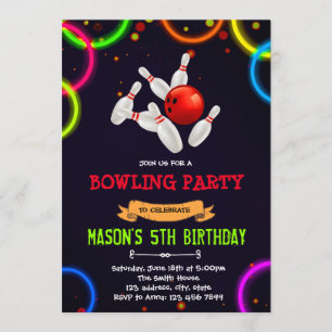 Invitation à une soirée de bowling