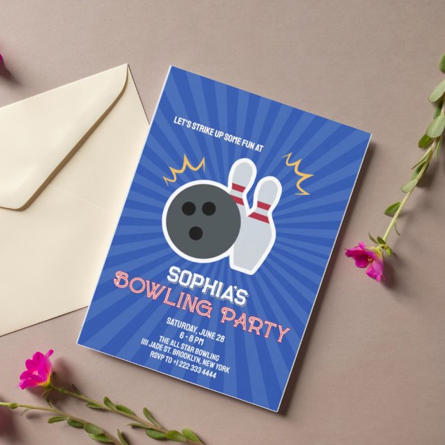 Invitation à une soirée de bowling 4 (Créateur téléchargé)