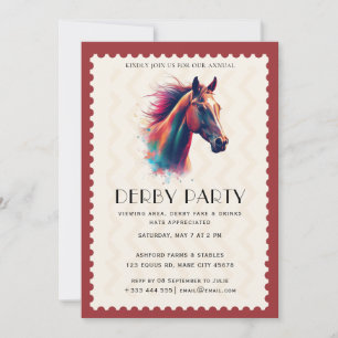Invitation à une soirée de courses de chevaux