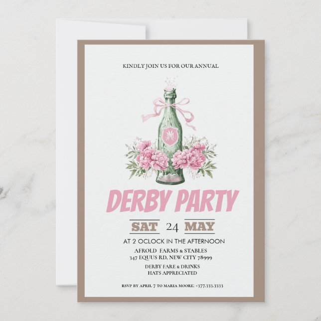 Invitation à une Soirée de Derby du Kentucky avec  (Devant)