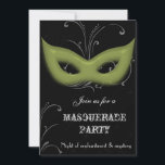 Invitation à une soirée de Fantaisie Masquée<br><div class="desc">une invitation à une soirée masquée branchée,  facilement personnalisable,  cliquez sur "personnaliser" pour des options supplémentaires d'ajout,  de modification,  de suppression,  de redimensionnement,  de recoloration,  de restylage,  de texte et d'images</div>