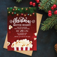 Invitation à une soirée de films de Noël