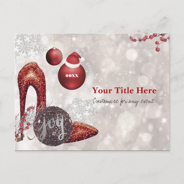 Invitation à une soirée de glamour pour les fêtes  (Devant)