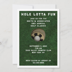 Invitation à une soirée de golf