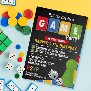 Invitation à une soirée de jeux de société