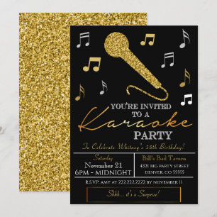 Invitation à une soirée de karaoke pour adultes