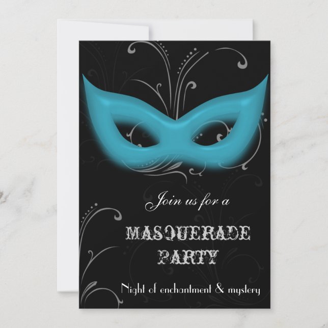 Invitation à une soirée de masquerade fantastique (Devant)