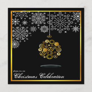 Invitation à une soirée de Noël steampunk
