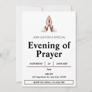 Invitation à une soirée de prière