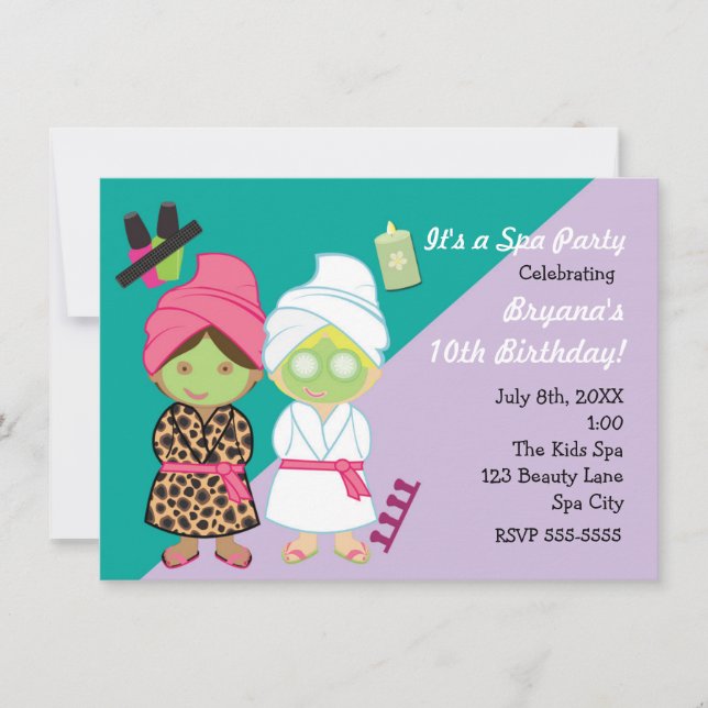 Invitation à une soirée de relooking beauté avec 2 (Devant)
