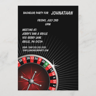 Invitation à une soirée de roulette