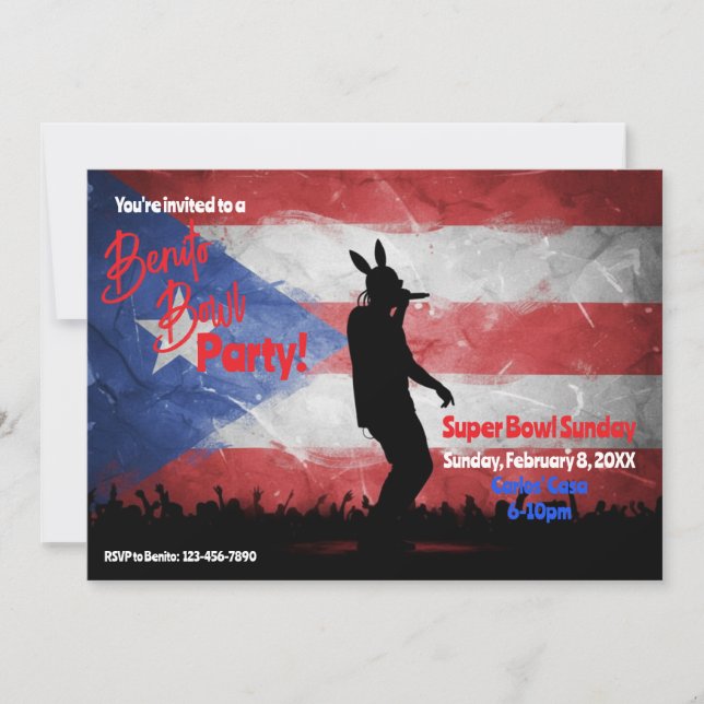 Invitation à une soirée de visionnage de football (Devant)