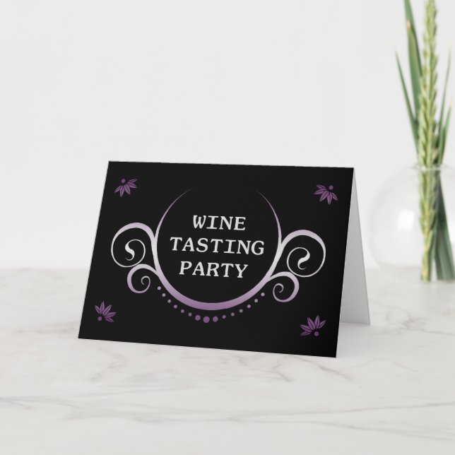 invitation à une soirée dégustation de vin (Devant)