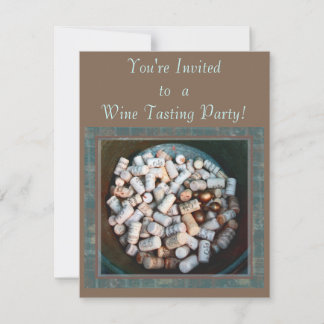 Invitation à une soirée dégustation de vins