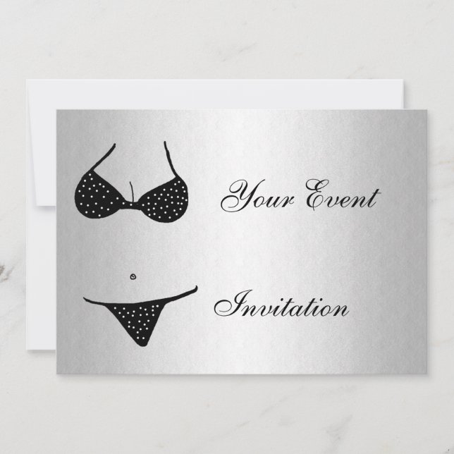 Invitation à une soirée d'enterrement de vie de ga (Devant)