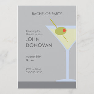 Invitation à une soirée d'enterrement de vie de ga