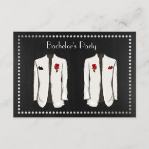 Invitation à une soirée d'enterrement de vie de ga