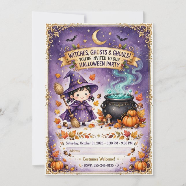 Invitation à une soirée d'Halloween effrayante 🎃� (Devant)
