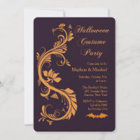 Invitation à une soirée d'Halloween élégante