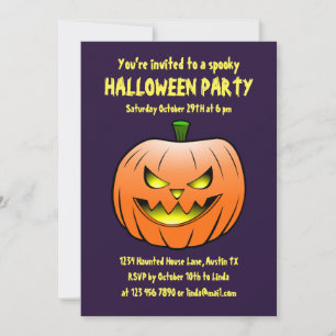 Invitation à une soirée effrayante d'Halloween