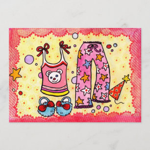 Invitation à une soirée en pyjama