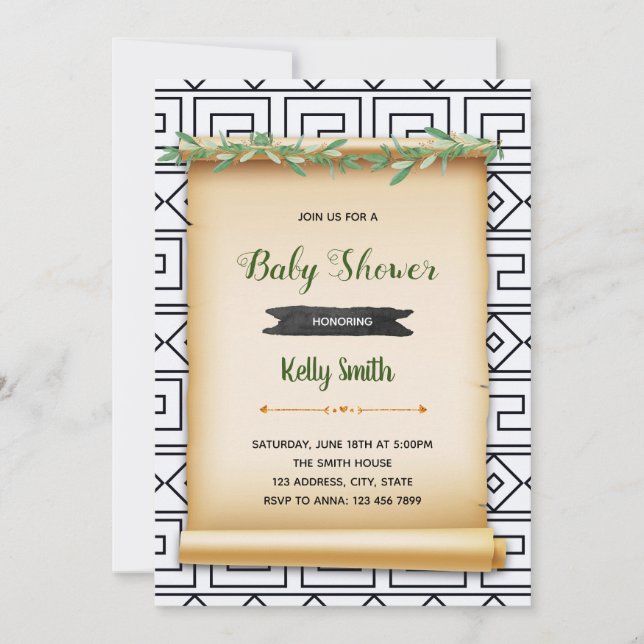 Invitation à une soirée en togue (Devant)