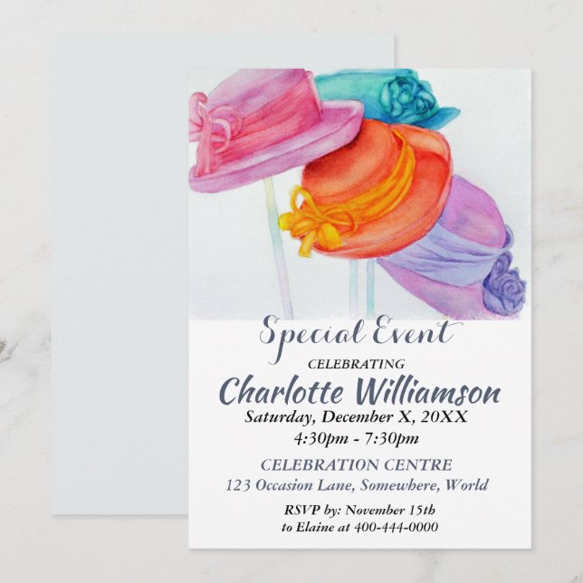 INVITATION À UNE SOIRÉE ENTRE FILLES (Devant / Derrière)