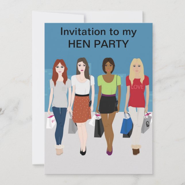 Invitation à une soirée entre filles de mode (Devant)