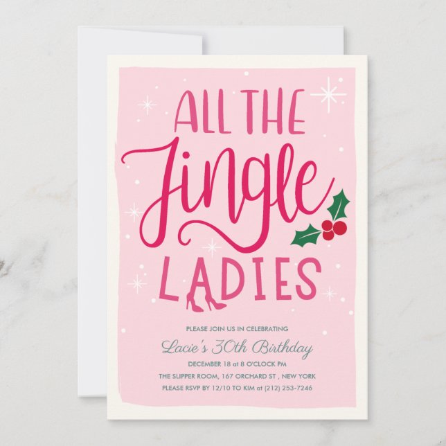 Invitation à une soirée entre filles pour les fête (Devant)