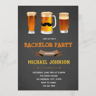 Invitation à une soirée entre garçons pour un ente