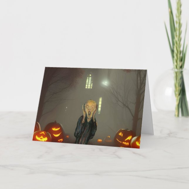 Invitation à une soirée Halloween. Carte (Devant)