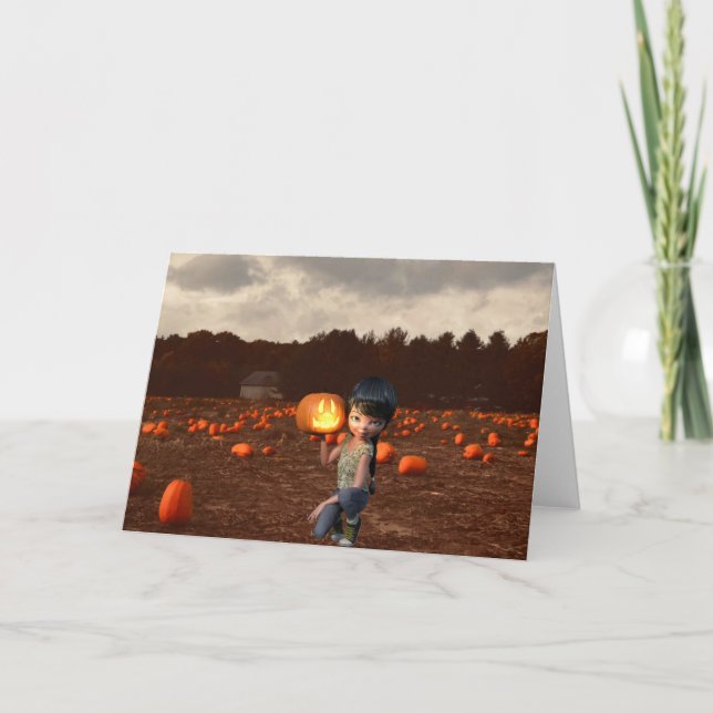 Invitation à une soirée Halloween. Carte (Devant)