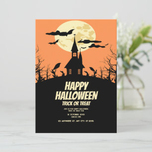 Invitation à une soirée Halloween, Nuit effrayante
