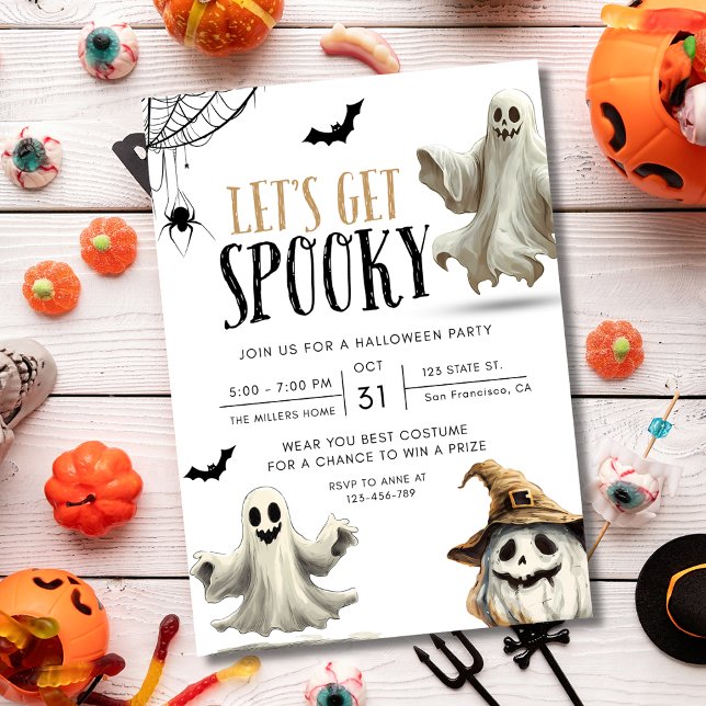 Invitation à une Soirée Halloween, Nuit Surnaturel (Créateur téléchargé)