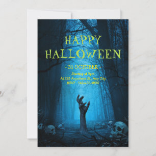 Invitation à une soirée Halloween, soirée effrayan