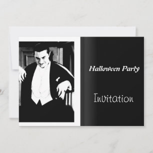 Invitation à une soirée Halloween thème cinéma vin