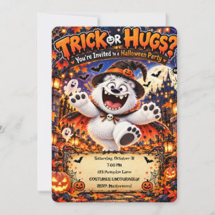 Invitation à une soirée Halloween « Trick or Hugs