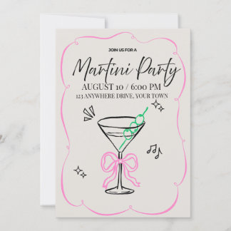 Invitation à une Soirée Martini