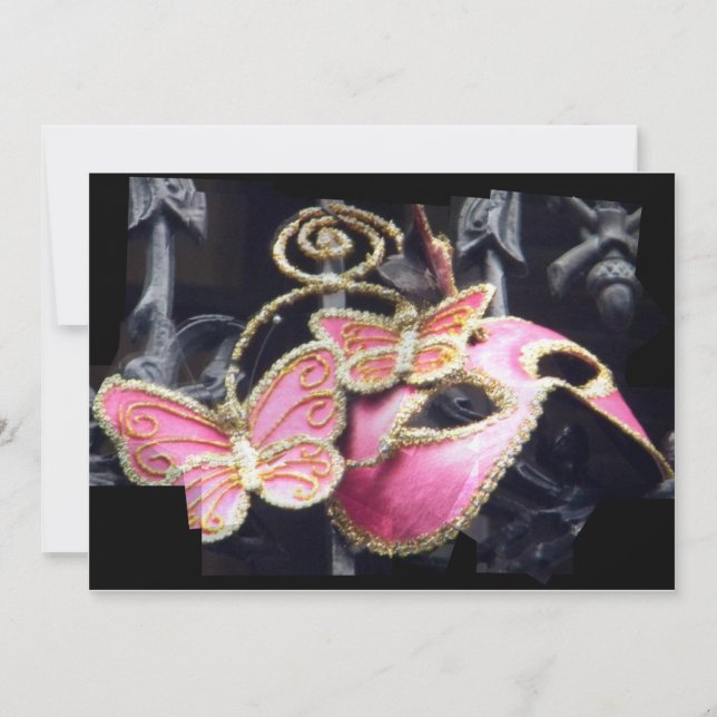 Invitation à une soirée masquée (Devant)