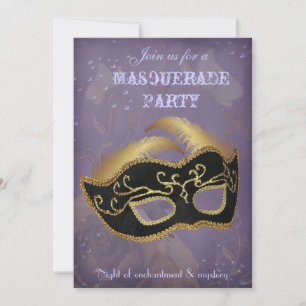 Invitation à une soirée masquée fantastique