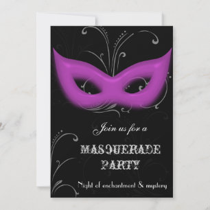 Invitation à une soirée masquée Fantastique