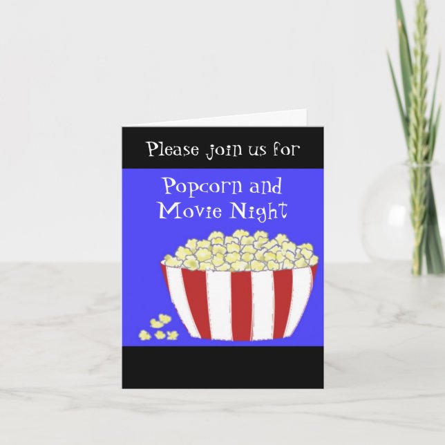 Invitation à une soirée popcorn et cinéma (Devant)