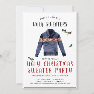 Invitation à une soirée pull de Noël laid