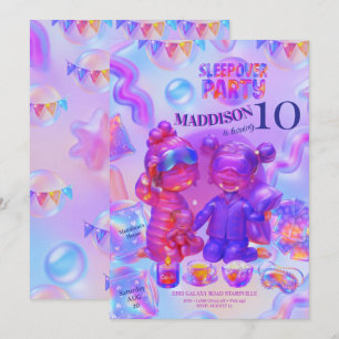 Invitation à une soirée pyjama   Anniversaire fill