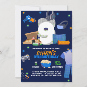 Invitation à une soirée pyjama entre garçons