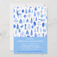 Invitation à une soirée pyjama pour adultes Belle