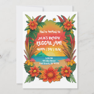 Invitation à une soirée reggae