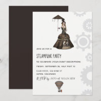 Invitation à une soirée Steampunk