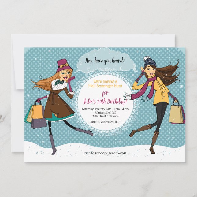 Invitation à une virée shopping (Devant)